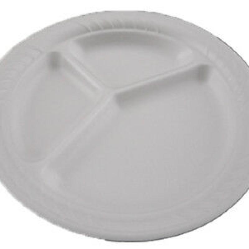 Menüteller Styro 3-geteilt