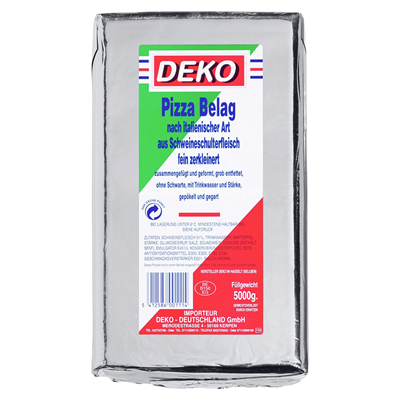 Pizzabelag Schwein Block Deko Krt