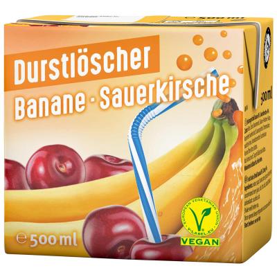 Durstlöscher Banane Sauerkirsch 500 ml