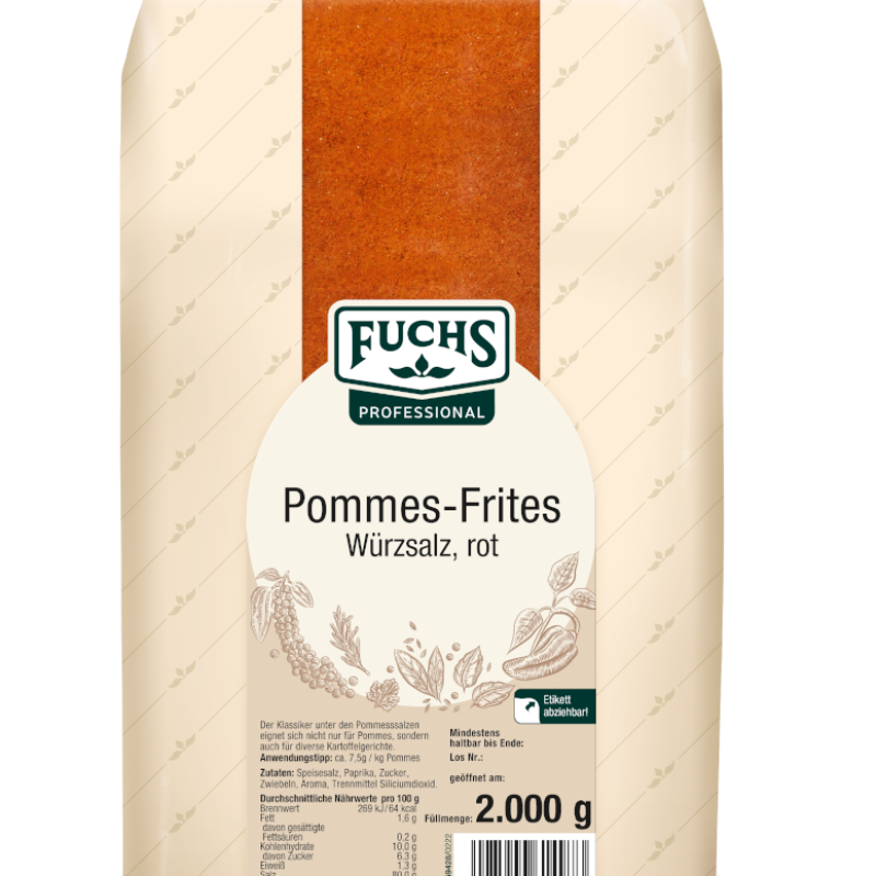 Pommes-Frites Würzsalz rot Fuchs